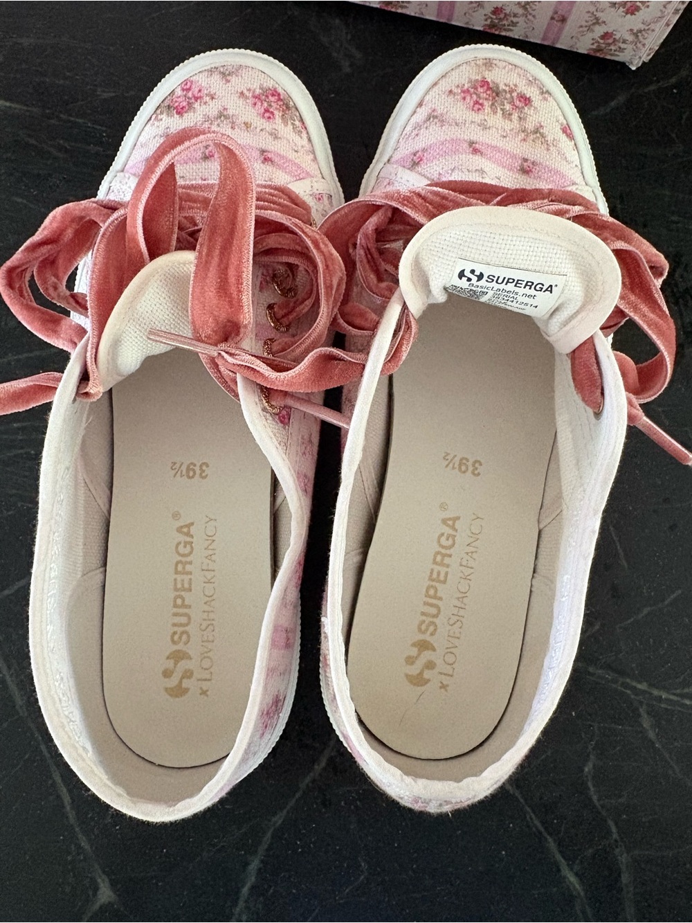 Superga x Loveshackfancy - Pink Floral Sneakers w/ Matching Tote & Box 2750 - Picture 11 of 12